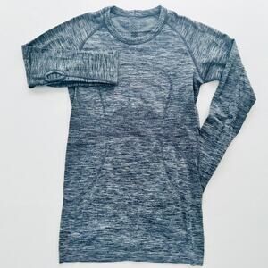 Lululemon Swiftly Tech Long Sleeve *Original Size 4 Deep Coal Grey Space Dye